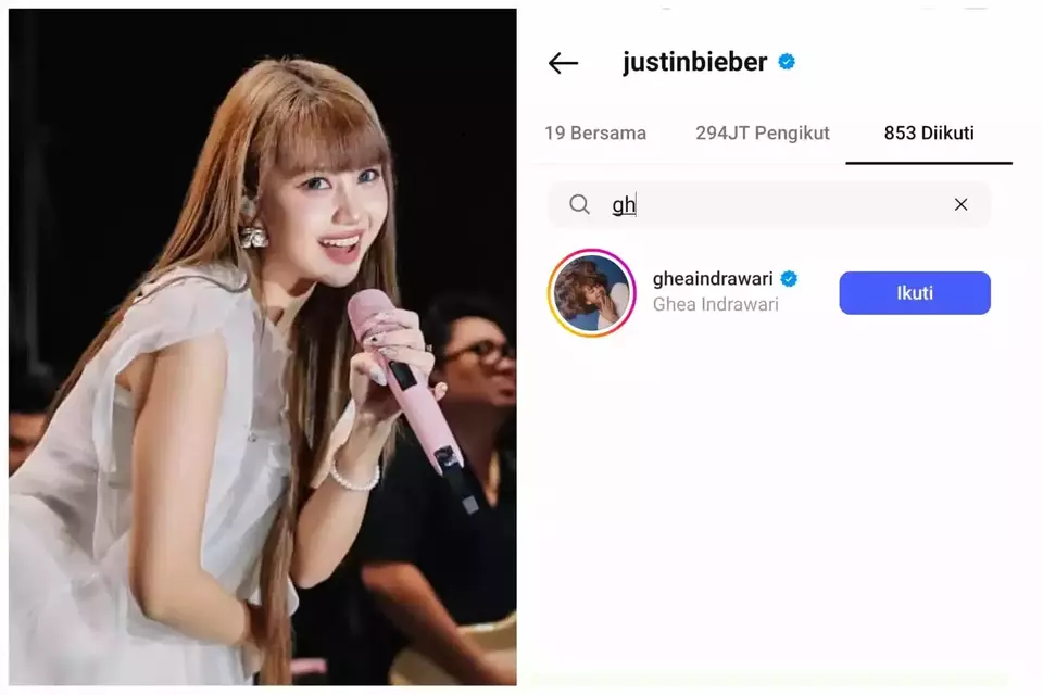 Ghea Indrawari Diketahui Jadi Follower Justin Bieber, Netizen Ucapkan Selamat Berikut Profilnya